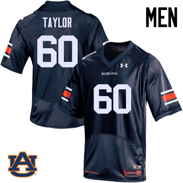 Men Auburn Tigers #60 Bill Taylor College Football Jerseys Sale-Navy